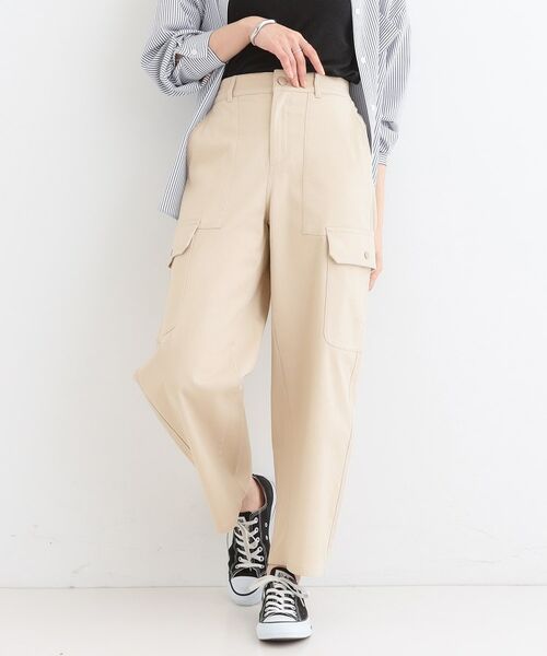 SHOO・LA・RUE/シューラルー カーゴカーブパンツ ベージュ(052) 01(S) SHOO・LA・RUE/シューラルー カーゴカーブパンツ ベージュ(052) 01(S)