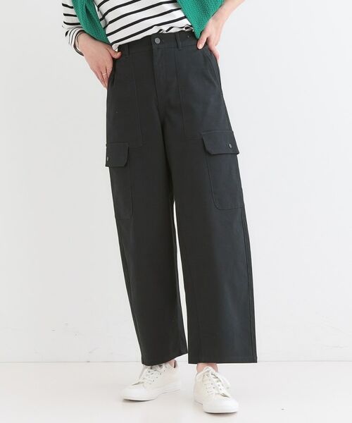 SHOO・LA・RUE/シューラルー カーゴカーブパンツ ネイビー(094) 01(S) SHOO・LA・RUE/シューラルー カーゴカーブパンツ ネイビー(094) 01(S)
