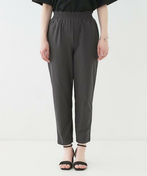 SHOO・LA・RUE / シューラルー ショート・ハーフ・半端丈パンツ | 【洗える/S-LL/ひんやり】さらっとしたタッチが癖になる ストレッチテーパードパンツ | 詳細13