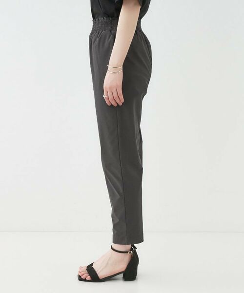 SHOO・LA・RUE / シューラルー ショート・ハーフ・半端丈パンツ | 【洗える/S-LL/ひんやり】さらっとしたタッチが癖になる ストレッチテーパードパンツ | 詳細14
