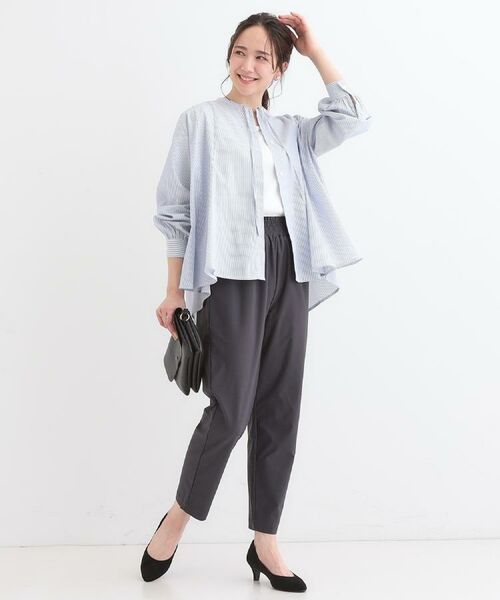 SHOO・LA・RUE / シューラルー ショート・ハーフ・半端丈パンツ | 【洗える/S-LL/ひんやり】さらっとしたタッチが癖になる ストレッチテーパードパンツ | 詳細19