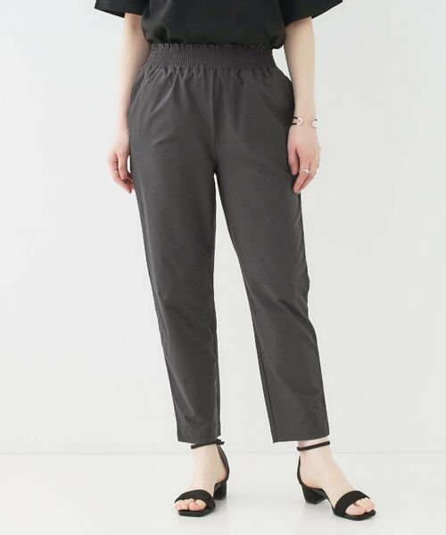 SHOO・LA・RUE / シューラルー ショート・ハーフ・半端丈パンツ | 【洗える/S-LL/ひんやり】さらっとしたタッチが癖になる ストレッチテーパードパンツ | 詳細5