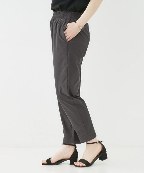 SHOO・LA・RUE / シューラルー ショート・ハーフ・半端丈パンツ | 【洗える/S-LL/ひんやり】さらっとしたタッチが癖になる ストレッチテーパードパンツ | 詳細6