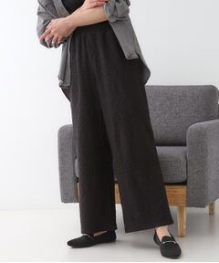SHOO・LA・RUE / シューラルー パンツ | 【S-LL】レースが目を惹く ジャカードイージーパンツ