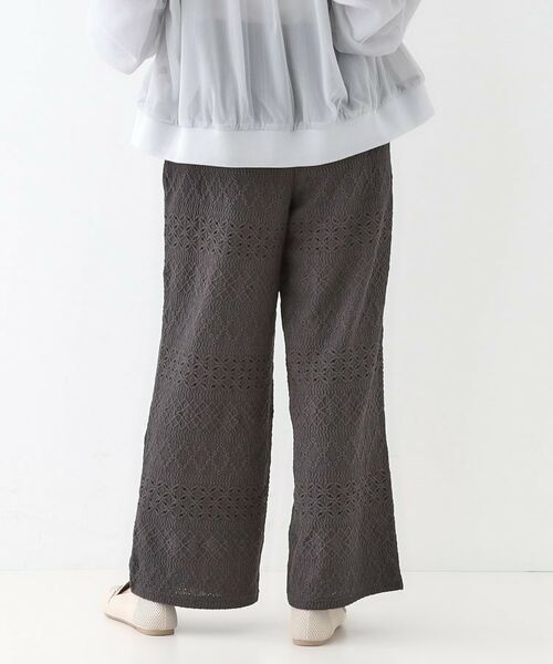 SHOO・LA・RUE / シューラルー パンツ | 【S-LL】レースが目を惹く ジャカードイージーパンツ | 詳細6