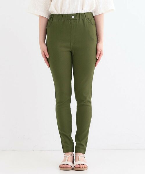 SHOO・LA・RUE / シューラルー パンツ | 【S-LL】レイヤードスタイルに 脚をきれいに魅せる ストレッチスキニーパンツ | 詳細8