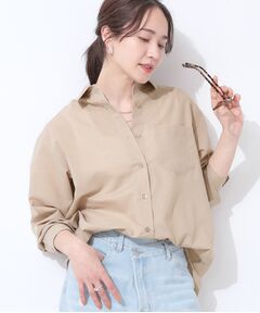 SHOO・LA・RUE / シューラルー シャツ・ブラウス | 【洗える/S-LL/UV/吸水速乾】洗濯後しわになりにくいリネンブレンドシャツ