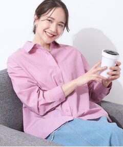 SHOO・LA・RUE / シューラルー シャツ・ブラウス | 【洗える/S-LL/UV/吸水速乾】洗濯後しわになりにくいリネンブレンドシャツ