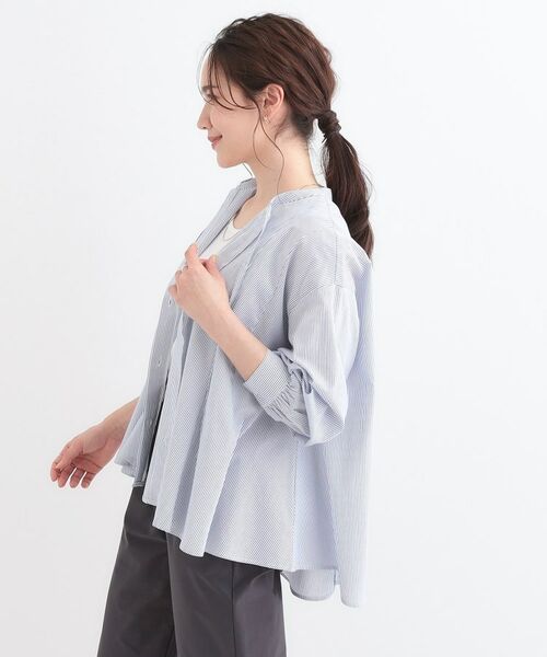 SHOO・LA・RUE / シューラルー シャツ・ブラウス | 【洗える/体型カバー】フレアリボンブラウス | 詳細9