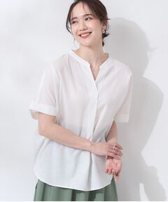 SHOO・LA・RUE / シューラルー シャツ・ブラウス | 【高レビュー/洗える/UV/吸水速乾】洗濯後しわになりにくいリネンブレンドドルマンシャツ