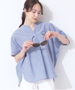 SHOO・LA・RUE / シューラルー シャツ・ブラウス | 【高レビュー/洗える/UV/吸水速乾】洗濯後しわになりにくいリネンブレンドドルマンシャツ