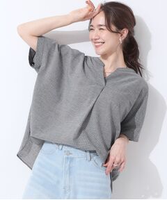 SHOO・LA・RUE / シューラルー シャツ・ブラウス | 【高レビュー/洗える/UV/吸水速乾】洗濯後しわになりにくいリネンブレンドドルマンシャツ