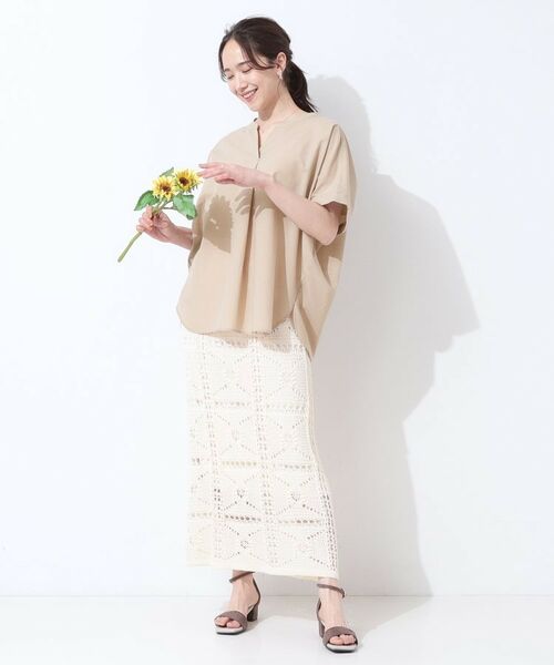 SHOO・LA・RUE / シューラルー シャツ・ブラウス | 【高レビュー/洗える/UV/吸水速乾】洗濯後しわになりにくいリネンブレンドドルマンシャツ | 詳細11