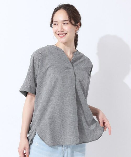 SHOO・LA・RUE / シューラルー シャツ・ブラウス | 【高レビュー/洗える/UV/吸水速乾】洗濯後しわになりにくいリネンブレンドドルマンシャツ | 詳細21