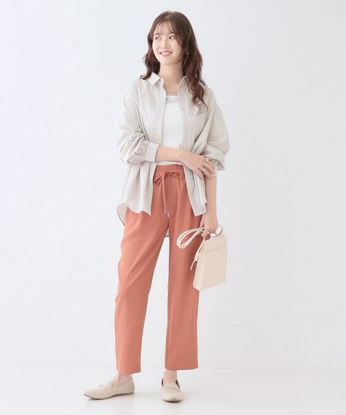 SHOO・LA・RUE / シューラルー シャツ・ブラウス | 【洗える】バックギャザーがポイント 綿ワッシャー前開きシャツ | 詳細11