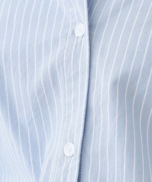 SHOO・LA・RUE / シューラルー シャツ・ブラウス | 【洗える】バックギャザーがポイント 綿ワッシャー前開きシャツ | 詳細16