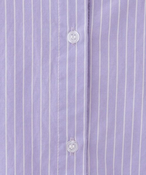 SHOO・LA・RUE / シューラルー シャツ・ブラウス | 【洗える】バックギャザーがポイント 綿ワッシャー前開きシャツ | 詳細20