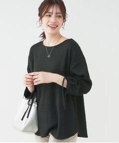 SHOO・LA・RUE / シューラルー シャツ・ブラウス | 【洗える/S-LL】お袖シャーリングトップス