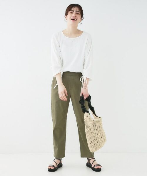 SHOO・LA・RUE / シューラルー シャツ・ブラウス | 【洗える/S-LL】お袖シャーリングトップス | 詳細11