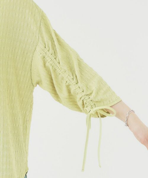 SHOO・LA・RUE / シューラルー シャツ・ブラウス | 【洗える/S-LL】お袖シャーリングトップス | 詳細17