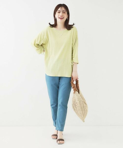 SHOO・LA・RUE / シューラルー シャツ・ブラウス | 【洗える/S-LL】お袖シャーリングトップス | 詳細7