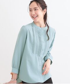 SHOO・LA・RUE / シューラルー シャツ・ブラウス | 【S-LL】お顔周りを華やかに おりがみタックブラウス