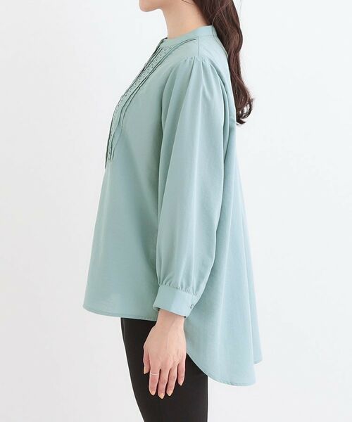 SHOO・LA・RUE / シューラルー シャツ・ブラウス | 【S-LL】お顔周りを華やかに おりがみタックブラウス | 詳細13