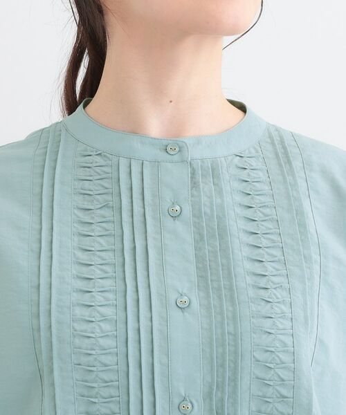 SHOO・LA・RUE / シューラルー シャツ・ブラウス | 【S-LL】お顔周りを華やかに おりがみタックブラウス | 詳細15