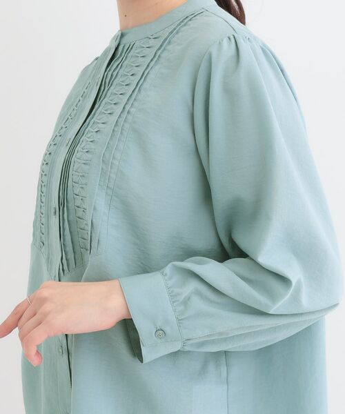 SHOO・LA・RUE / シューラルー シャツ・ブラウス | 【S-LL】お顔周りを華やかに おりがみタックブラウス | 詳細16