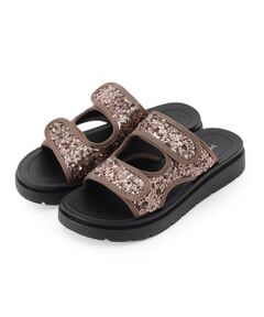 SHOO・LA・RUE / シューラルー サンダル | スパンコールベルトサンダル