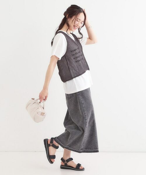 SHOO・LA・RUE / シューラルー サンダル | くしゅくしゅデザインが大人の抜け感をプラスする ギャザーベルトサンダル | 詳細6