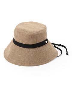 SHOO・LA・RUE / シューラルー ハット | 【UVカット】雑材シートポケッタブルハット【サイズ調整／あご紐付き】