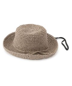 SHOO・LA・RUE / シューラルー ハット | 雑材こま編みハット【サイズ調整／あご紐付き】