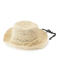 SHOO・LA・RUE / シューラルー ハット | 雑材こま編みハット【サイズ調整／あご紐付き】