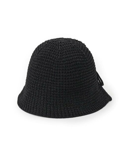 SHOO・LA・RUE/シューラルー ラメサーモニットハット ブラック(019) 00 SHOO・LA・RUE/シューラルー ラメサーモニットハット ブラック(019) 00