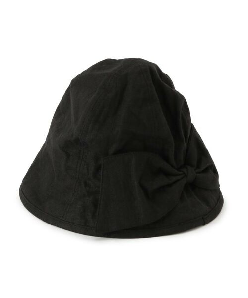 SHOO・LA・RUE/シューラルー 【UVカット】バックリボンハット ブラック(019) 00 SHOO・LA・RUE/シューラルー 【UVカット】バックリボンハット ブラック(019) 00