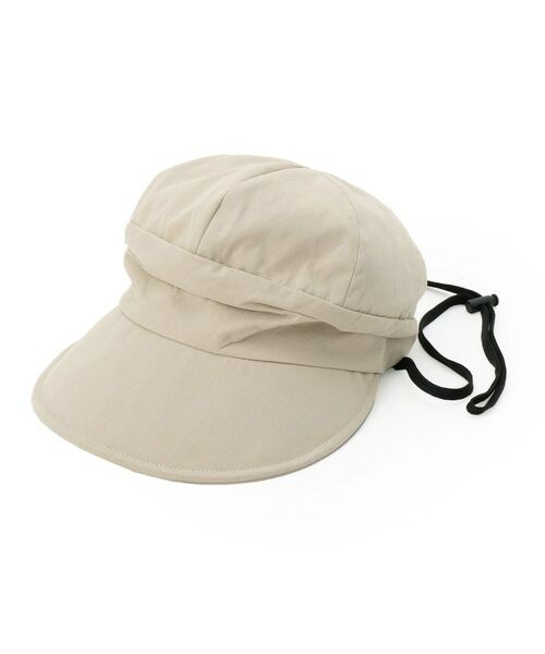 SHOO・LA・RUE / シューラルー ハンチング・キャスケット・ベレー帽 | 【UVカット】つば広キャスケット【サイズ調整／あご紐付き】 | 詳細1