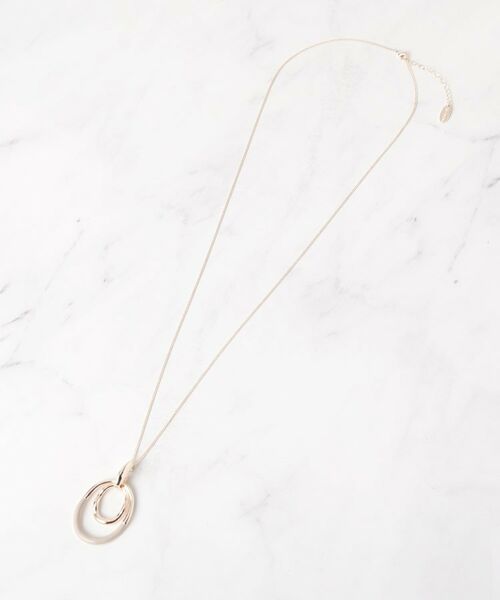 SHOO・LA・RUE / シューラルー ネックレス・ペンダント・チョーカー | オーバル2フープネックレス | 詳細2
