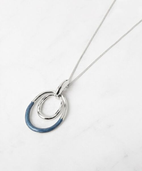 SHOO・LA・RUE/シューラルー オーバル2フープネックレス シルバー(006) 00 SHOO・LA・RUE/シューラルー オーバル2フープネックレス シルバー(006) 00