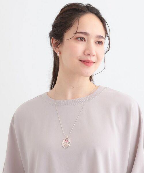 SHOO・LA・RUE / シューラルー ネックレス・ペンダント・チョーカー | ステンドグラス風透かしモチーフネックレス | 詳細7