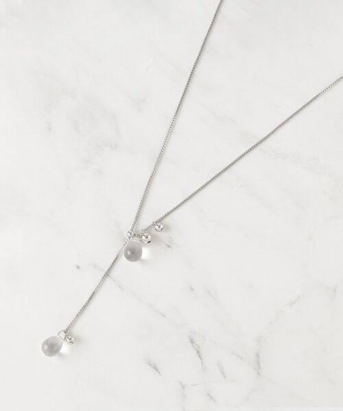 SHOO・LA・RUE / シューラルー ネックレス・ペンダント・チョーカー | 【2WAY】クリアしずく玉ネックレス | 詳細1