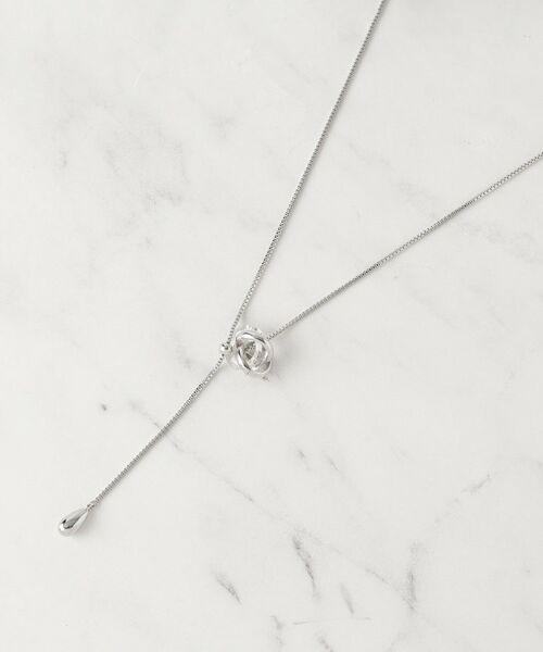 SHOO・LA・RUE/シューラルー 【2WAY】ミニクリアリングネックレス シルバー(006) 00 SHOO・LA・RUE/シューラルー 【2WAY】ミニクリアリングネックレス シルバー(006) 00