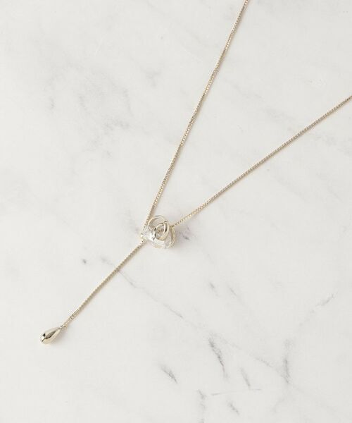 SHOO・LA・RUE/シューラルー 【2WAY】ミニクリアリングネックレス ゴールド(007) 00 SHOO・LA・RUE/シューラルー 【2WAY】ミニクリアリングネックレス ゴールド(007) 00