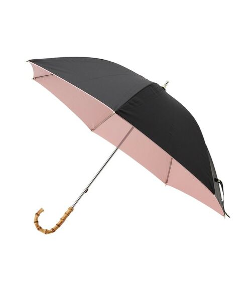 SHOO・LA・RUE/シューラルー 【日傘/晴雨兼用】【Wpc.】遮光インサイドカラー ロング ブラック(519) 00 SHOO・LA・RUE/シューラルー 【日傘/晴雨兼用】【Wpc.】遮光インサイドカラー ロング ブラック(519) 00