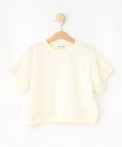 SHOO・LA・RUE / シューラルー Tシャツ | 【130-150cm】シアーの凹凸感が大人っぽい デザイントップス