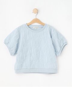 SHOO・LA・RUE / シューラルー Tシャツ | 【130-150cm】シアーの凹凸感が大人っぽい デザイントップス