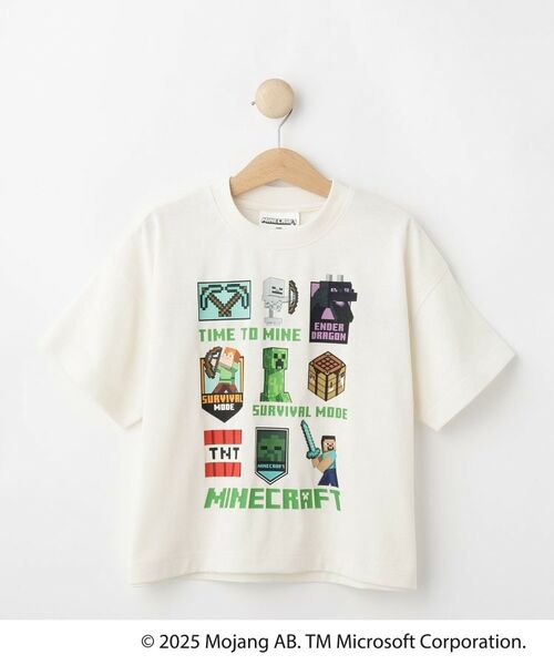 SHOO・LA・RUE / シューラルー Tシャツ | 【マインクラフト】プリントBIG Tシャツ(オフホワイト(003))