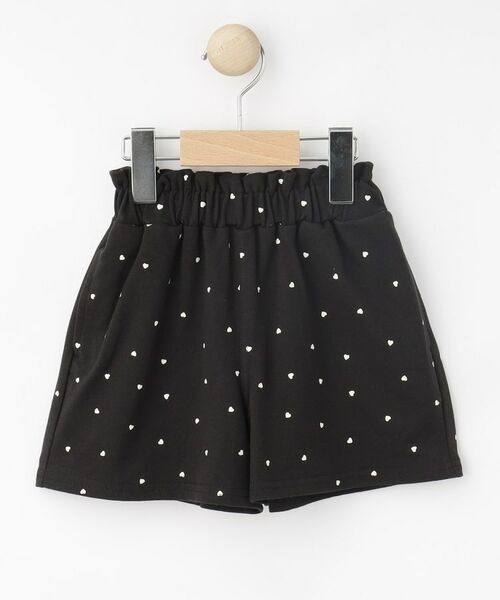 SHOO・LA・RUE/シューラルー 【100-150cm】ハートポケット総柄ショートパンツ ブラック(119) 10(100cm) SHOO・LA・RUE/シューラルー 【100-150cm】ハートポケット総柄ショートパンツ ブラック(119) 10(100cm)