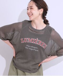 SHOO・LA・RUE / シューラルー ニット・セーター | 【S-LL】シアー感がこなれ見え お袖ゆったりロゴニット