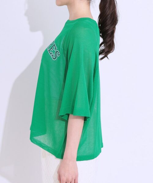 SHOO・LA・RUE / シューラルー ニット・セーター | 【S-LL】シアー感がこなれ見え お袖ゆったりロゴニット | 詳細18